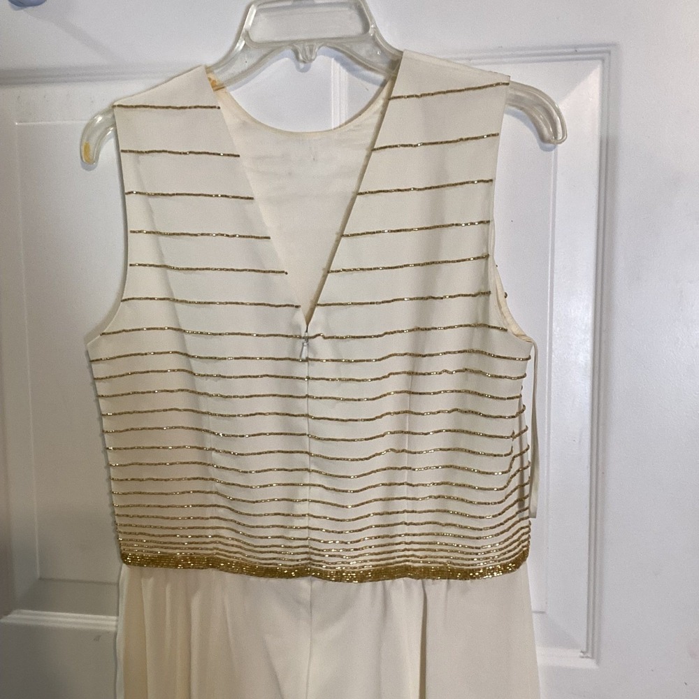 Oleg Cassini BlackTie Glamorous Vintage Dress Set 12 Beaded Maxi Holiday Classic - Picture 12 of 15